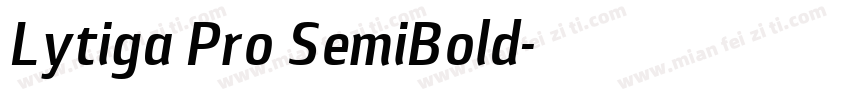 Lytiga Pro SemiBold字体转换
